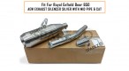 Fit For Royal Enfield Bear 650 AEW Exhaust Silencer Silver With Mid Pipe and Cat - SPAREZO